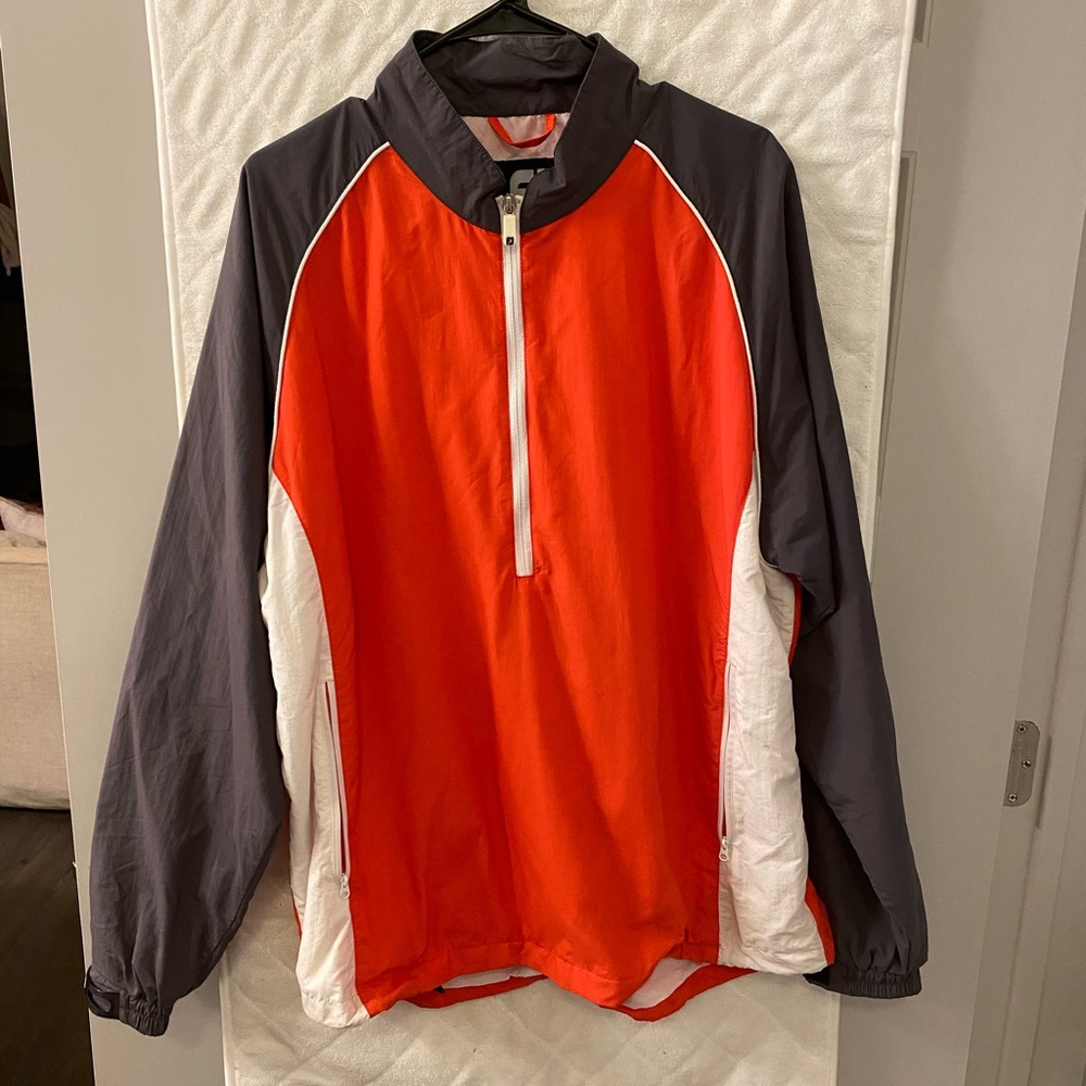 Footjoy Rain Pullover - Orange